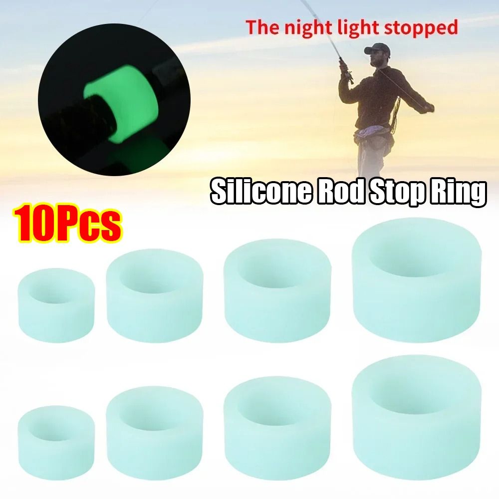 Vape Band Silicone - 10Pcs Durable Silicone Fishing Rod Anti-skid
