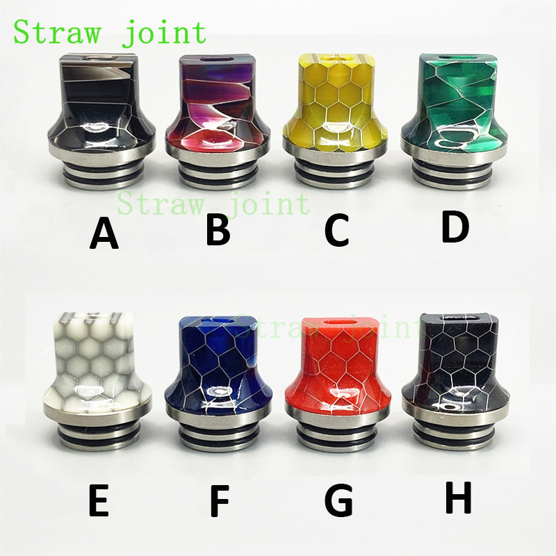1pc 810 Flat Mouth Stainless S - Drip Tip Resin 评论和价格