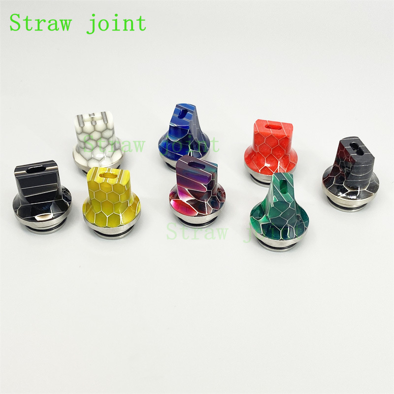 1pc 810 Flat Mouth Stainless S - Drip Tip Resin 评论和价格