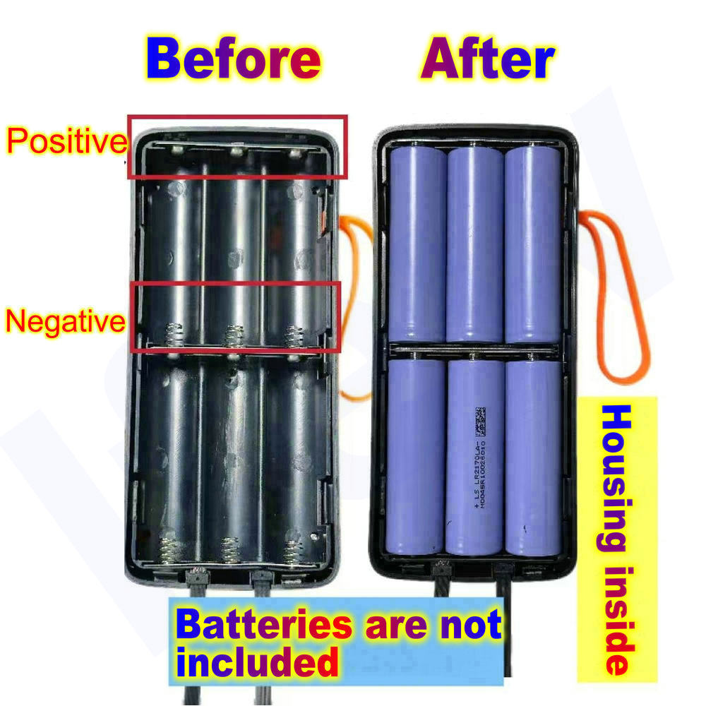 21700  Battery Case Power Bank - Battery Case Storage 评论和价格