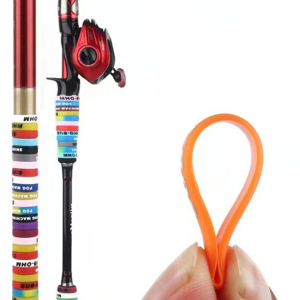10pcs Fishing Rod Anti-skid Si - Vape Band Silicone 评论和价格