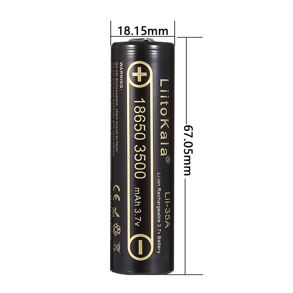 2-10pcs LiitoKala Lii-35A 1865 - Vape Battery 18650 评论和价格