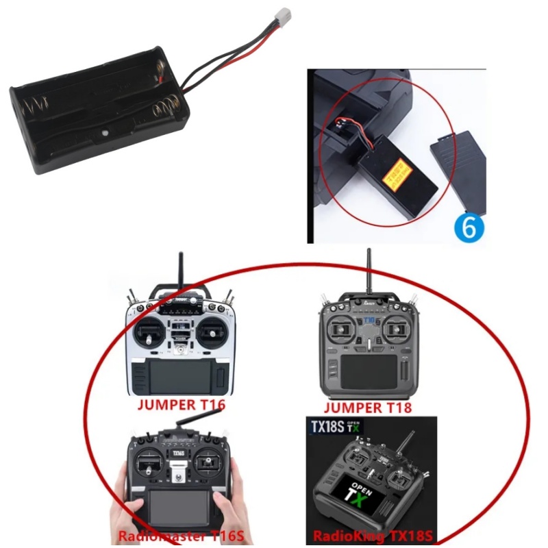 RadioMaster TX16S 2S 18650 Bat - Battery Case Storage 评论和价格