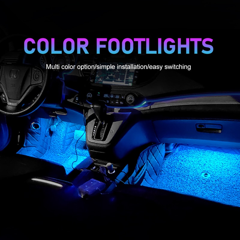 Car Neon Light Foot Light LED  - Vape Decoration 评论和价格