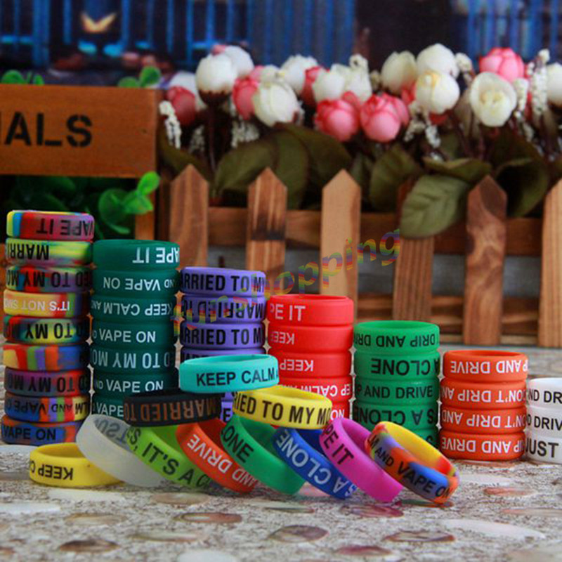 10 pcs / Lot Multi-color Anti- - Vape Band Silicone 评论和价格