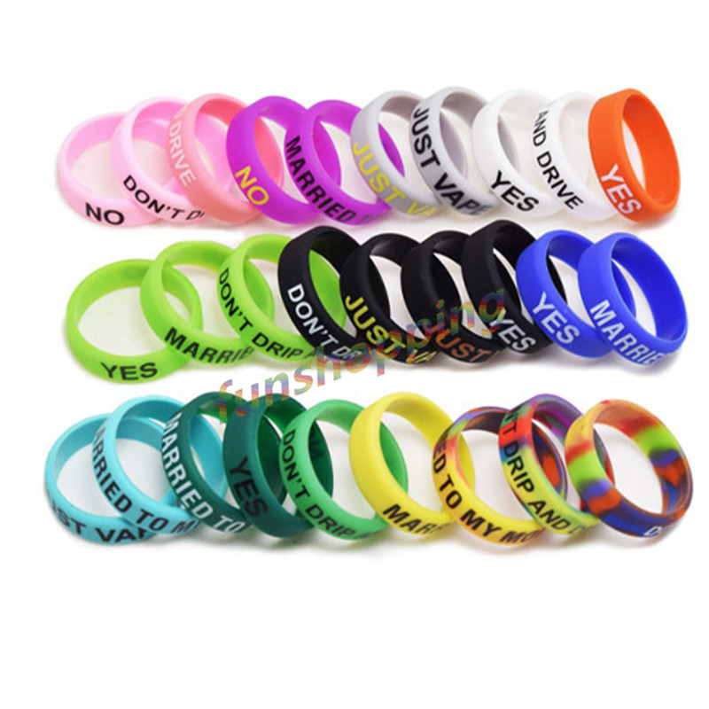 10 pcs / Lot Multi-color Anti- - Vape Band Silicone 评论和价格