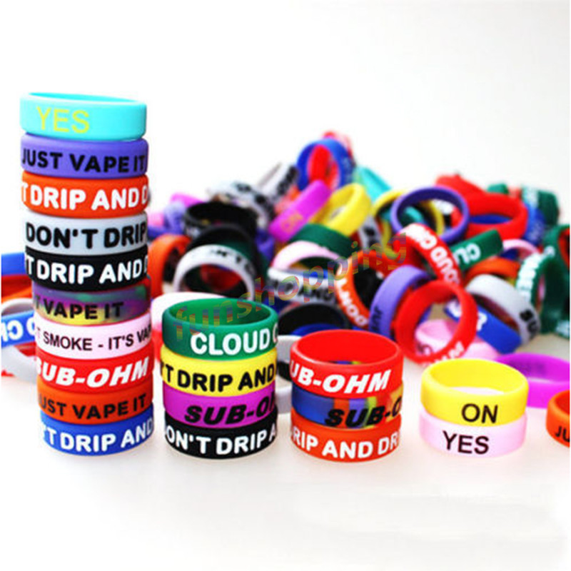 10 pcs / Lot Multi-color Anti- - Vape Band Silicone 评论和价格