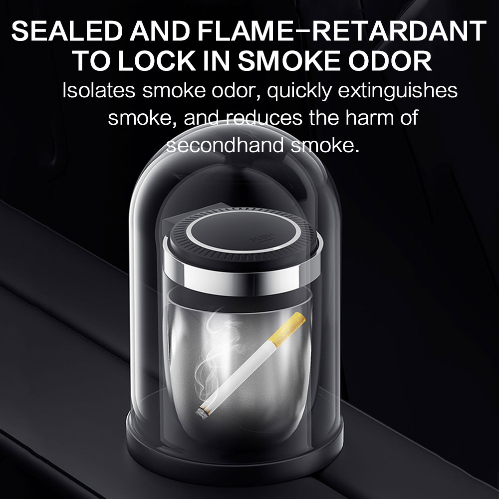 Car Ashtray With Led Light Smo - Vape Decoration 评论和价格