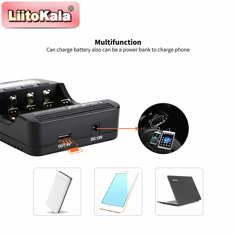 LiitoKala Lii-500 Battery Char - Vape Battery 18650 评论和价格