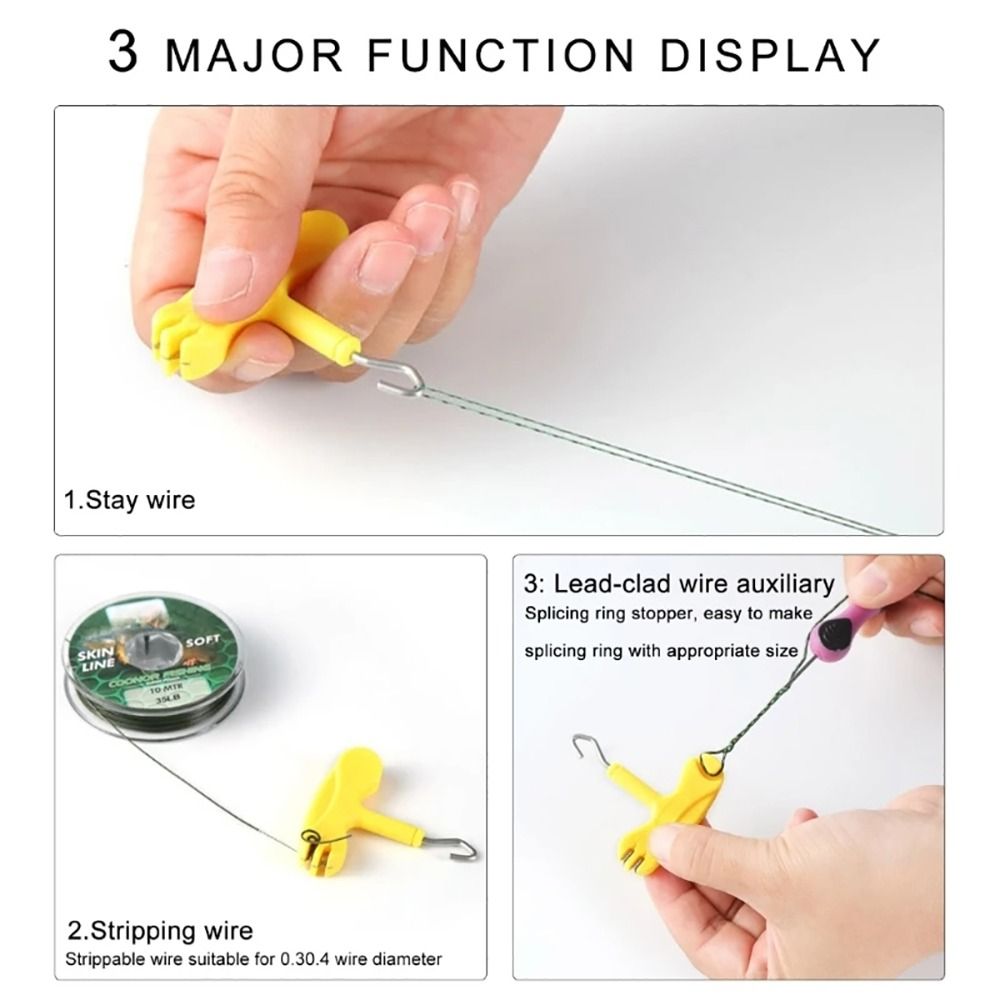1Pcs New 3 In 1 Carp Fishing T - Mesh Coil Strip 评论和价格